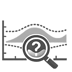 Icon showing prediction made understandable through readable signals